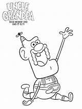 Uncle Grandpa Coloring Books Pages sketch template