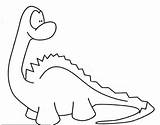 Coloring Dinosaur Cute Pages Worksheets sketch template