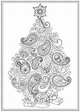 Coloring Christmas Pages Adult Tree Mandala Book Trees Dover Creative Colouring Mandalas Sheets Publications Haven Books Color Painting Printable Choose sketch template