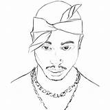 Tupac 2pac Xcolorings Lineart 700px 54k sketch template