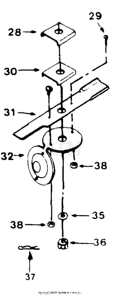 mtd     parts diagram  blade assembly