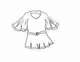 Blouse Drawing Paintingvalley sketch template