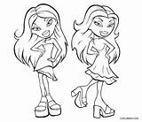 Bratz Coloring Pages Kids Printable Kidz Cool2bkids Color Getcolorings sketch template