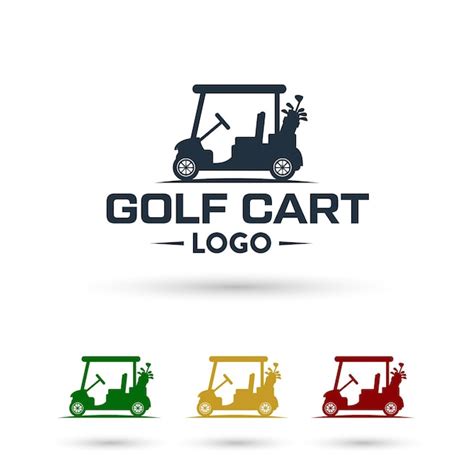 premium vector golf cart logo