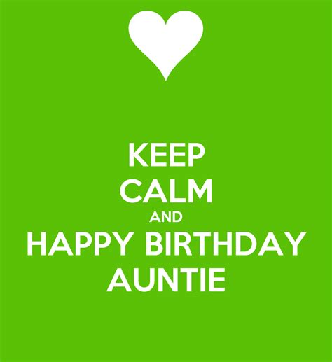 calm  happy birthday auntie poster   calm  matic