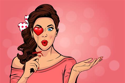 Wow Pop Art Face Of Surprised Fashion Girl Download Free
