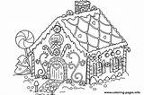 Coloring Gingerbread House Pages Printable Candy Cookie Kids Color Christmas Colouring Print Number Sheets Printables Man Candyland Cartoon Flower Everfreecoloring sketch template