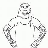 Coloring Wwe Wrestlers Pages Popular sketch template