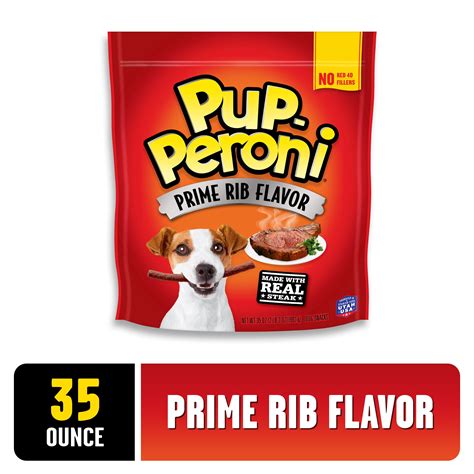 pup peroni prime rib flavor dog treats oz bag walmartcom