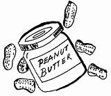 Peanut Butter Drawing Coloring Color Pages Cookies Getdrawings Peanutbutter Stuff Other sketch template