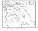 Riveter Coloring Pages Rosie Printable Do Power Girl Info sketch template