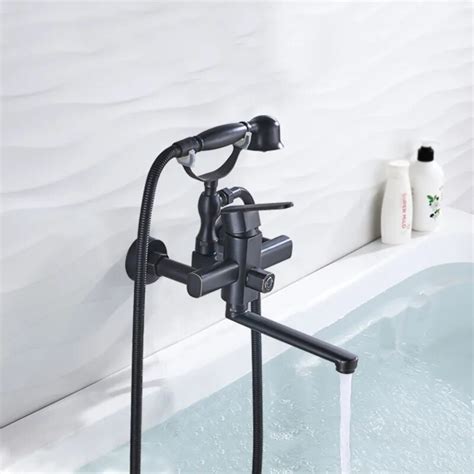 bathtub faucet sprayer clawfoot tub bathtub matte black shower faucet hand skip  main