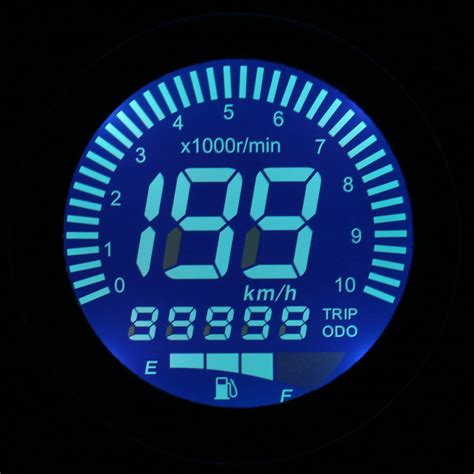 universal dual odometer speedometer tachometer gauge speed meter lcd digital motorcycle atv