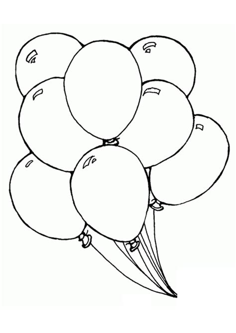 coloring pages balloon coloring page  kids