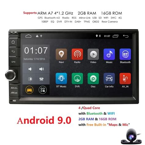 standard double  din android   dash car stereo radio gps navigation support  wifi