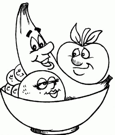 fruits  vegetables coloring pages coloring home