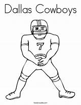 Coloring Cowboys Pages Football Dallas Popular sketch template