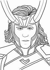 Loki Ausmalbilder sketch template