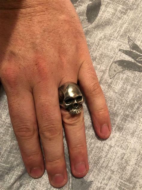 keith richards skull ring brand  size  courts  hackett