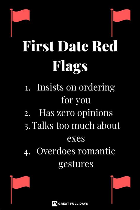 first date red flags signs you need to look out for on first dates
