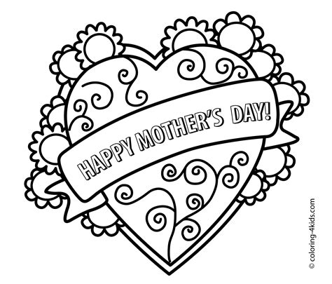 mothers day coloring pages  kids printable  coloringpages