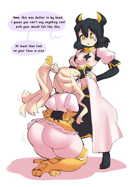 rule 34 1futa 1girls big ass black hair blonde hair blue eyes borvar