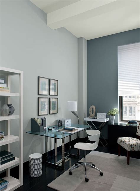 colour  room benjamin moore gray home offices blue home offices