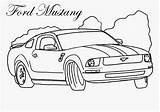 Mustang Coloring Ford Pages Printable sketch template