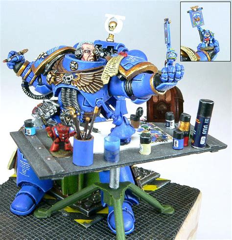 Codex Space Marine Rumors Blue Table Painting