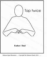 Makaton Signs Father Autism Learn Search Bsl sketch template