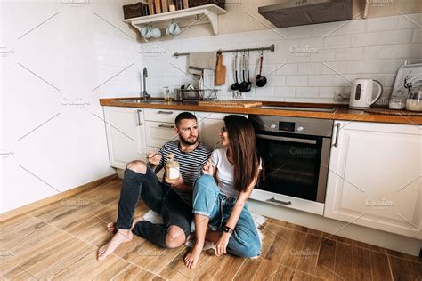 couple in love in the kitchen high quality people images ~ creative