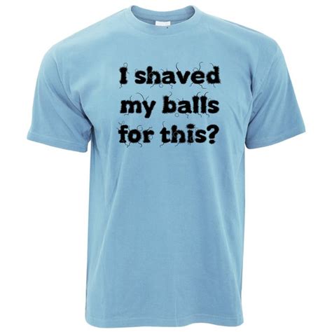 xxl sky blue rude joke t shirt i shaved for this slogan novelty