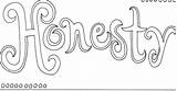 Coloring Honesty sketch template