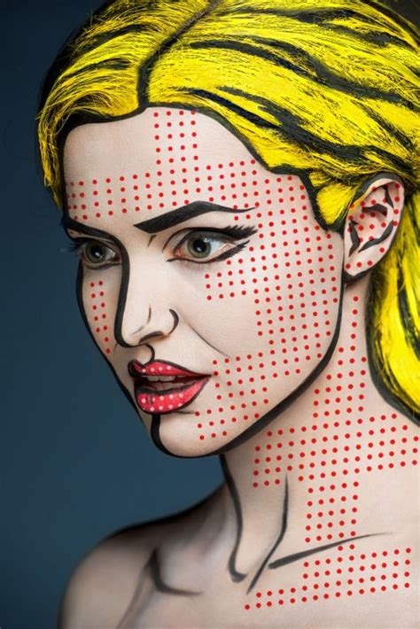 life imitating art astonishing 2d makeup transforms model s face