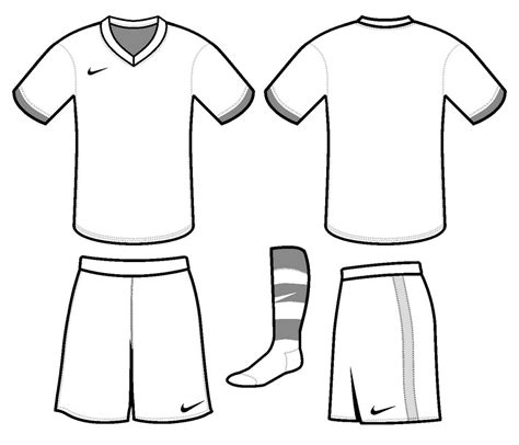 soccer jersey nike coloring  drawing page