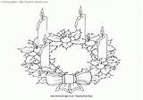 Wreath Advent Coloring Miracle Timeless Pages sketch template