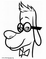 Peabody Mr Sherman Coloring Pages Colouring Draw Printable Character Step Talking Dog Dragoart Color sketch template