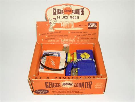rare vintage bell products  toy atomic geiger counter  original box