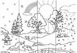 Saisons Colorier Jahreszeiten Crevette Recherche Webjunior Ce1 école sketch template