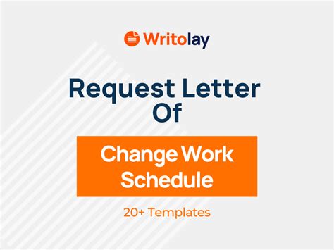 schedule change request letter  templates writolay