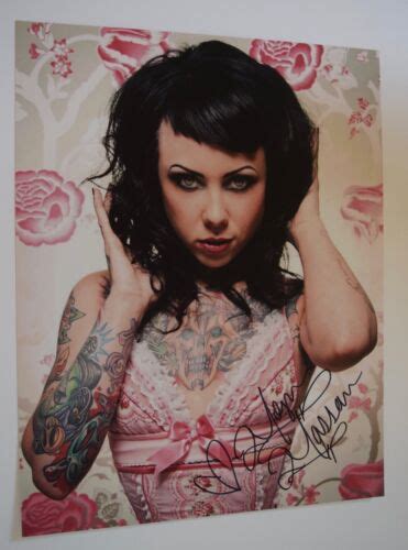 megan massacre signed autograph 11x14 photo tattoo artist ny ink hot