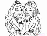 Barbie Coloring Twins Pages Princess Rainbow Printable Playhouse Kids Colouring Color Triplets Disney Getcolorings Colorings Princes Template Sketch Choose Board sketch template