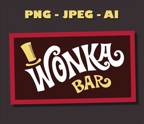 wonka bar  printable