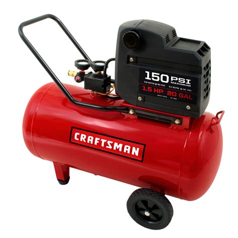 craftsman  gallon  hp oil  portable horizontal air compressor  max psi