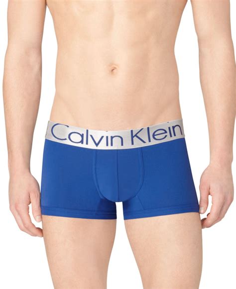 Lyst Calvin Klein Underwear Steel Micro Low Rise Trunk U2716 In Blue