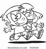 Clipart Siblings Illustration Children Royalty Toonaday Rf Illustrationsof sketch template