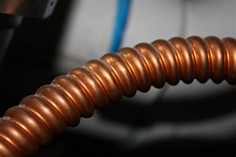 flexible copper pipe close  picture  photograph  public domain