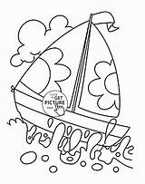 Pages Coloring Sailboat Kids Getcolorings sketch template
