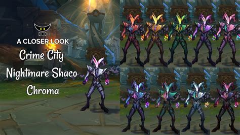 crime city nightmare shaco chromas youtube