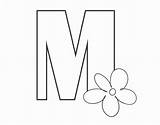 Letter Bubble Flower Letters Printable Sidebar Primary sketch template